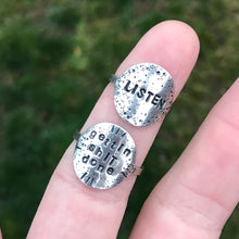 Load image into Gallery viewer, Custom Stamped Circle Ring / Made to Order