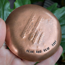 Load image into Gallery viewer, “In a Gentle Way” Stamped Copper Trinket Dish