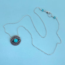Load image into Gallery viewer, Eyeball Necklace - Turquoise / 16” / Made to Order