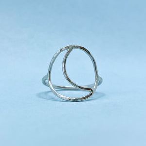 Hollow Moon Ring / Made to Order