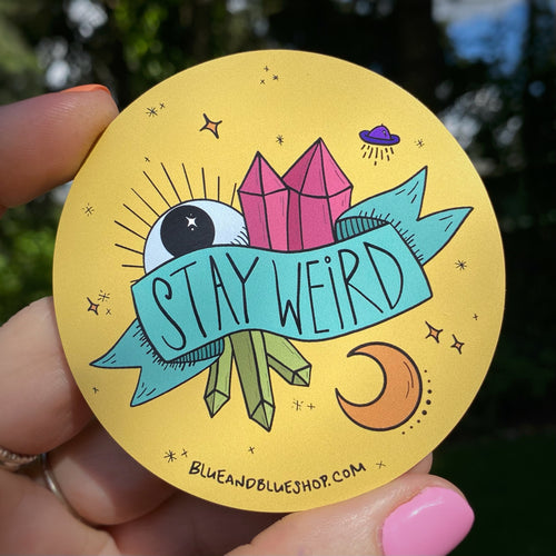 “Stay Weird” 3” Flexible Magnet