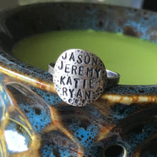 Load image into Gallery viewer, Custom Stamped Circle Ring / Made to Order
