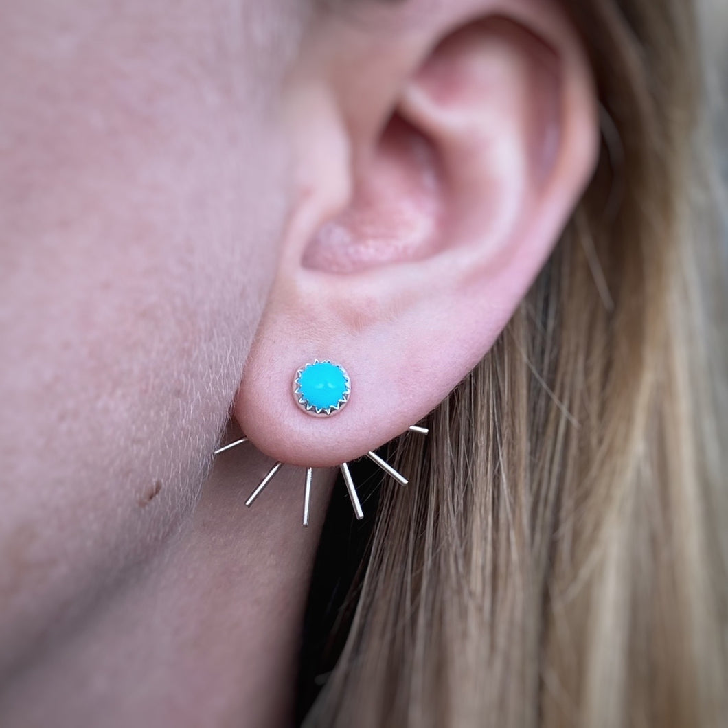Fan Ear Jackets - Turquoise / Made to Order