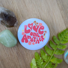 Load image into Gallery viewer, “Love One Another” (Red) 1.25” Pin-back Button