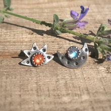 Load image into Gallery viewer, Sun &amp; Moon Studs / Made to Order