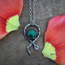 Load image into Gallery viewer, Serpentine Necklace - Malachite / 17” / Made to Order