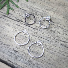 Load image into Gallery viewer, Hammered Circle Ear Jackets / Made to Order