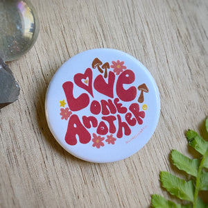 “Love One Another” (Red) 1.25” Pin-back Button
