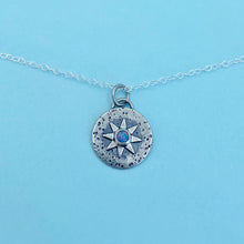 Load image into Gallery viewer, Compass Necklace - Opal / 16” / Made to Order