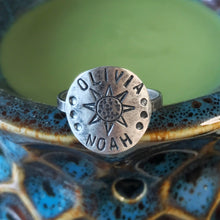 Load image into Gallery viewer, Custom Stamped Circle Ring / Made to Order