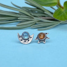 Load image into Gallery viewer, Sun &amp; Moon Studs / Made to Order