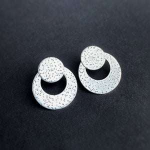 Disc Ear Jacket Set - Silver / Made to Order