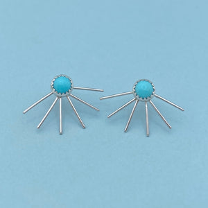Fan Ear Jackets - Turquoise / Made to Order