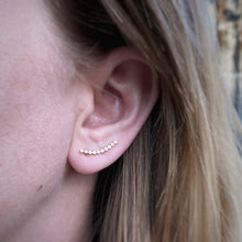 Load image into Gallery viewer, Bubble Ear Climbers / Gold Filled / Made to Order