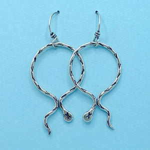 Serpentine Hoop Earrings / Made to Order