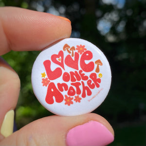 “Love One Another” (Red) 1.25” Pin-back Button