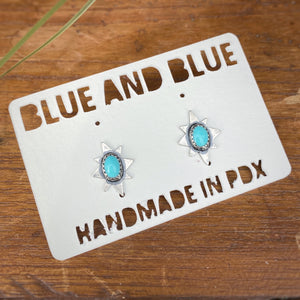 Turquoise Polaris Studs / Made to Order