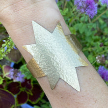 Load image into Gallery viewer, Brass Stardust Cuff Bracelet