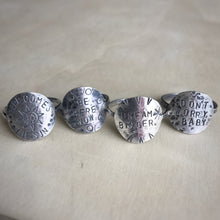 Load image into Gallery viewer, Custom Stamped Circle Ring / Made to Order