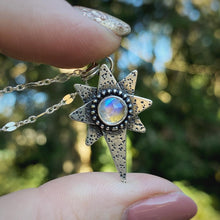 Load image into Gallery viewer, Stardust Necklace - Rainbow Moonstone / 18” / Made to Order