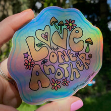 Load image into Gallery viewer, “Love One Another” 4.25” Holographic Sticker