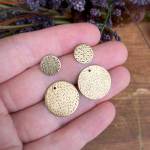 Disc Ear Jacket Set - Brass / Made to Order