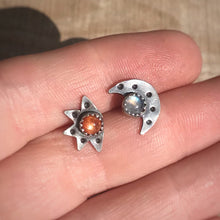 Load image into Gallery viewer, Sun &amp; Moon Studs / Made to Order