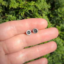 Load image into Gallery viewer, Stamped Evil Eye Studs / Made to Order