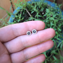 Load image into Gallery viewer, Stamped Evil Eye Studs / Made to Order