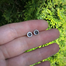 Load image into Gallery viewer, Stamped Evil Eye Studs / Made to Order